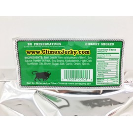 Climax Jerky BEST Premium Thin Cut 3.25 OZ. Oven Roasted Natural Style Delicious Original Beef Jerky from Colorado USA - High Protein - Low Carbs - Buy Multiple Packs and Save! (5 Pack)