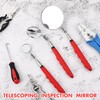 Copkim 3 Pieces Telescoping Inspection Mirror Stainless Steel Extendable Mechanic