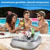 YODOOLTLY Inflatable Floating Drink Holder with 6 Holes Large Capacity