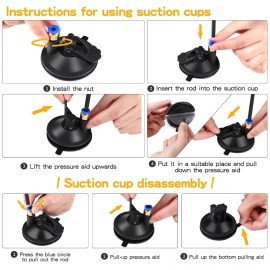 Unbranded Cat Teaser Toy Set Suction Cup Feather Teaser Flexible Interactive Cat Toy