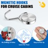LOVIMAG Magnetic Hooks for Cruise Cabins, 60Lbs Swivel Magnetic Hooks