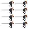 LISHINE 4 Inch Bar Clamps for Woodworking, 8 Pack Quick