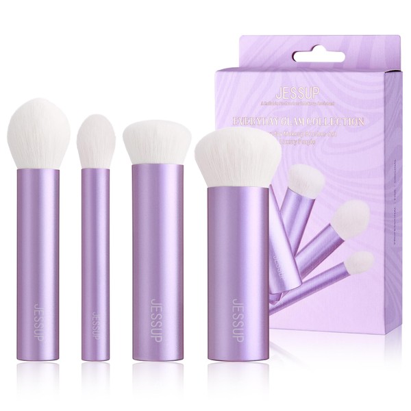 Jessup Pinselset Makeup Pinsel Set, 4-teilig Kabuki Pinsel für Gesicht