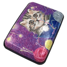 BFL RFID Credit Card Holder for Women or Men, Theft Proof Credit Card Holder, Slim Design Fits in Pocket (Cat)