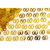 SHATCHI 28g Gold 60th Birthday Confetti Foil Metallic Glitz Table