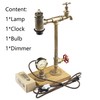 Y-Nut Steampunk Lamp with Dimmer, Dimmable Loft Style Industrial Vintage