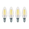 Satco S9961/04 C11 Decorative LED Filament Light Bulb, 60W-Replacement, 5.5W,