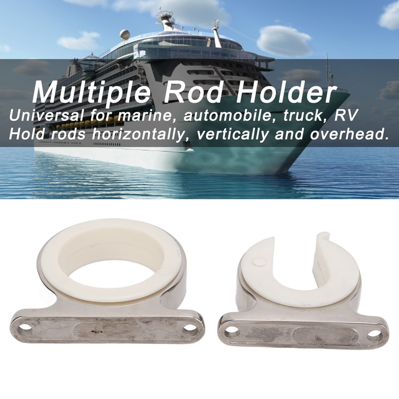 316 Stainless Steel Horizontal Fishing Rod Rack Multiple Rod Holder