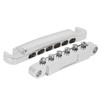 Electric Guitar Bridge Full Set 12 String Zinc Alloy Silver