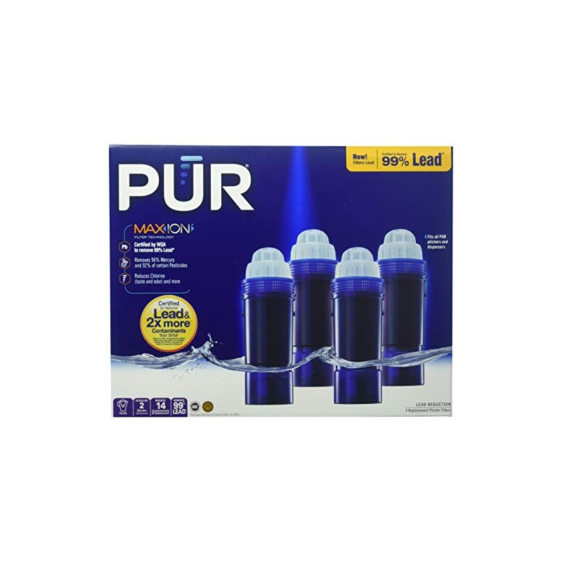 PUR MAXION Replacement Pitcher Filter - 4 PACK