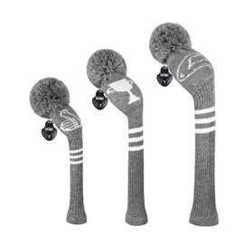 Scott Edward Knit Golf Head Covers for Woods Set of 3 Fits Well Driver(460cc) Fairway Wood and Hybrid(UT) The Perfect Change for Golf Bag