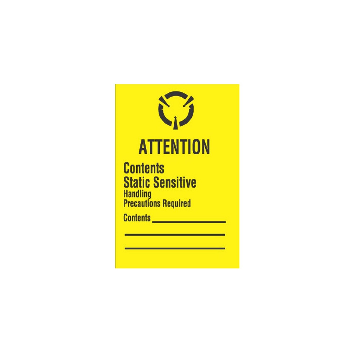 StaticTek LB9170 Grounding Label Series ESD Warning Stickers ESD ...