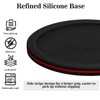 Sleek Absorbent Coasters with Holder – Silicone Cup Mat with
