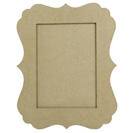 Décopatch - Ref CD014O - Festoon Frame - Papier Maché Object to Decorate - 1 x 20 x 25cm - Decorate with Décopatch Papers & PaperPatch Glue, Glitter, Paints