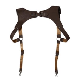 haiaxx PU Leather Suspenders for Men Vintage Men Harness Punk Clothing Strap Chest Shoulder Belt Accessories