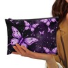 Flashideas Purple Butterfly Makeup Bag Portable Waterproof Cosmetic Bag Durable