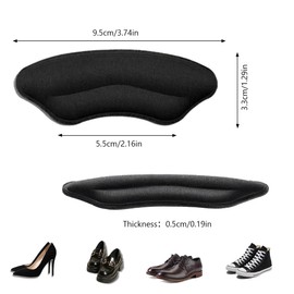 6 Paar Fersenpolster Selbstklebend, Fersenschutz Fersenkissen, Selbstklebender Fersenschutzpolster Erhindert Abrieb und Blasen, Fersenpolster für Große Schuhe, Antirutsch Einlagen für Männer Frauen