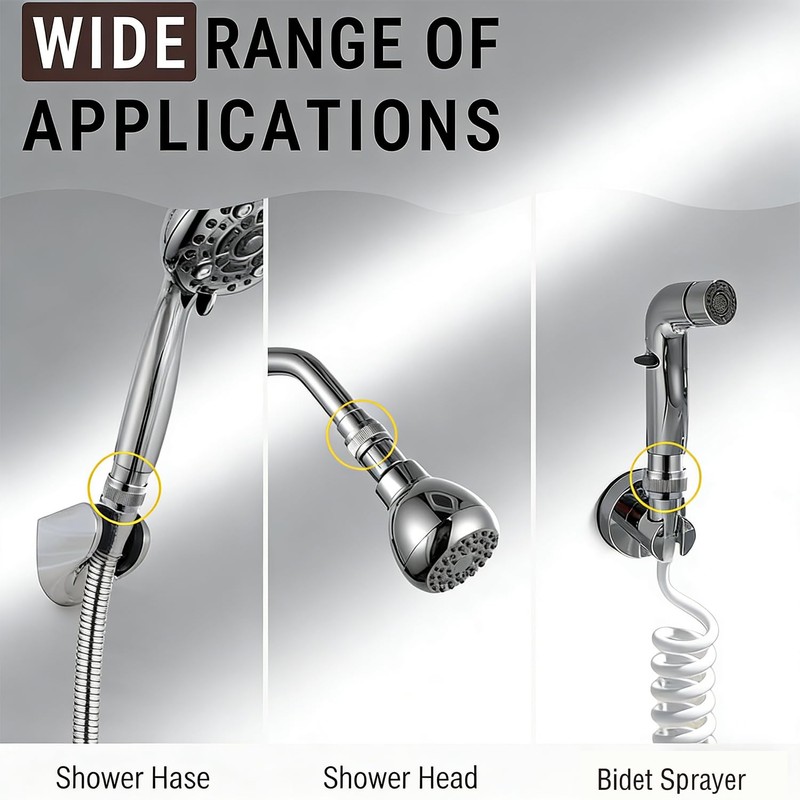 BOROLA Shower Head Shut Off Valve, G1/2" Thread Shower Flow