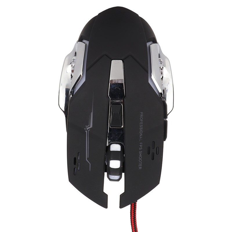 RGB Wired Gaming Mouse Side Key Design 1200DPI RGB Breathing
