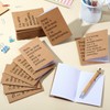 Spakon 50 Pcs Funny Kraft Paper Cover Notepads with Sarcastic