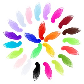 Werownsgso Pack of 25 Juggling Cloths, 60 x 60 cm Chiffon Cloths, Square Dance Cloths, Colourful Cloths for Juggling, Dancing, Nursery Children's Performances (Pack of 25)