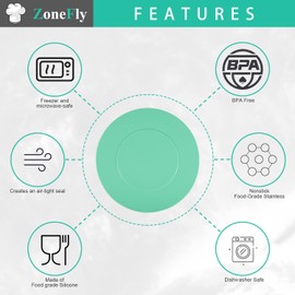 Silicone Lid for Instant Pot 6 Qt - 5 & 6 Quart Cover for Inner Pot Lid Fit Insta Pot IP DUO-60, LUX, ULTRA, Nova, Pro Crisp 6Qt, Pro, Viva, Smart Wifi and More, Sealing Lid for 6 Qt Pressure Cooker