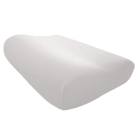 Edda Lux Cover Suitable for Tempur Shape Sleeping Pillow S, M and L, 50 x 31 cm, Shape-Retaining Jersey Cushion Cover for Neck Support Pillow, Made of 100% Cotton, White