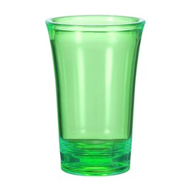 sourcing map Shot Glasses 1.2oz Polystyrene Shot Glasses Ombre Multicolored Shot Glasses Bulk for Cocktail Round Shot Glasses Spirits Liquors, Green