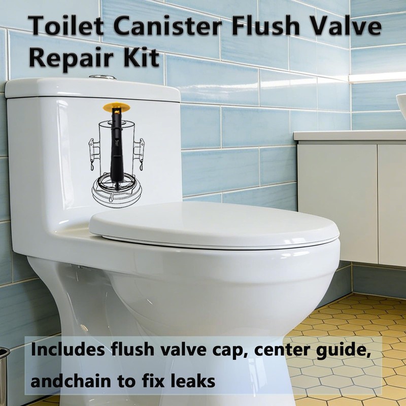 Toilet Canister Flush Valve Replacement Kit, Compatible With Kohler GP1229656,