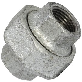 AERZETIX - C65047-1/2 inch connector with female thread - cast iron - pipe connection with seal/thread for screwing on - galvanised - heating water supply for water treatment system