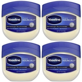 Vaseline Original Petroleum Jelly, Skin Protectant, 7.5 oz, (Pack of 4)