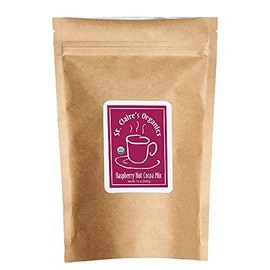 St. Claire's Organic Gourmet Hot Cocoa, (Raspberry, 12 Ounce Bag, 20 servings) | Allergen-Free, Vegan, GMO-Free, Gluten-Free | Made in our Allergen-Free facility