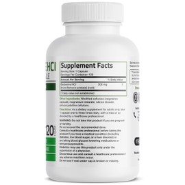 Bronson Berberine As Berberine HCI Berberis Aristata 500mg Per Vegetarian Capsule Non-GMO, 120 Vegetarian Capsules