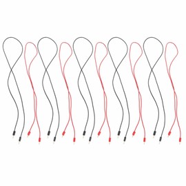 5 Sets Banana Plug Test Lead Gold Plating Banana Plug Test Cable Test Lead Sets with 2 mm Jack for Electrical Projects Service Shops Industry