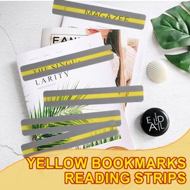 FULHANY Pack of 40 Reading Rulers - Reading Aid Children - Reading Ruler Primary School - Visual Stress Relief for Children with Dyslexia and Increased Reading Speed (19 x 3.2 cm)