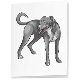 4 x 'Lurcher' Gift Tags/Labels (GI00042517)