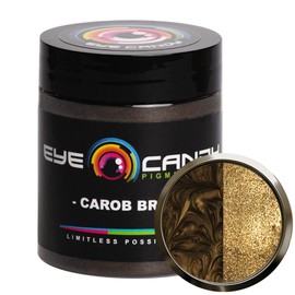 Eye Candy Premium Mica Powder Pigment “Carob Brown” (25g) Multipurpose DIY Arts and Crafts Additive | Woodworking, Epoxy, Resin, Bath Bombs, Paint, Soap, Nail Polish, Lip Balm (Carob Brown, 25G)