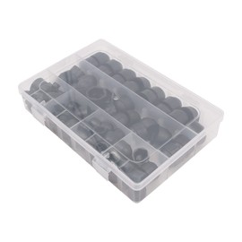 Tiardey 145pcs Plastic Cap Nuts Set Hex Nut Cover M4 M5 M6 M8 M10 M12 Nut Cover with Storage Box for Hex Bolts