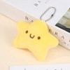 Rohyu 1Pack Cute Plush Keychain, Kawaii Capybara Star Siamese Cat