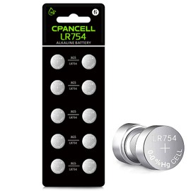 CPANCELL AG5 LR754 309 393 SR754 SR754 Battery Alkaline Button Cell Battery (10 Count)