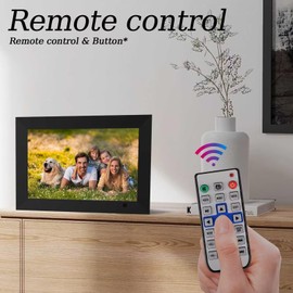 UCMDA Digital Photo Frame, 10.1" Digital Picture Frame | 1280x800 HD IPS Display | Supports Video and Music Playback | with Remote Control | Wall Mountable | 32GB | USB/SD | Non-WiFi