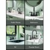 Cobbe Bathroom Faucets for Sink 3 Hole, 4 Inch with