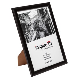 Hampton Frames BLACKWOOD Pine Poster Certificate Photo Frame Plexi Black A4 (21x30cm) BLW2130BBLKX
