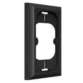 Hidden River Lab Premium RING Battery Doorbell Mount, Wall Plate 5.75 x 3.5 inch - Compatible with Ring Battery PRO, Ring Battery PLUS, Ring 3, Ring 4 - BLACK