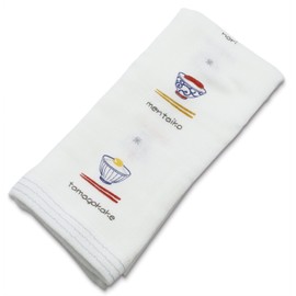 24463 Face Towel, Hagoromo Gauze, Mesh, Blue, Approx. 13.0 x 37.4 inches (33 x 95 cm), Made in Imabari