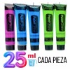 Tienda Oki 120 Pintura Neón Cuerpo Body Paint Brillo Luz