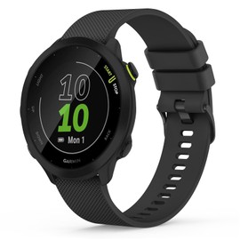 Strap for Garmin Forerunner 245/645 Music,20mm Width Starp for Garmin Forerunner 55/Garmin Vivoactive 3 Music/Venu/Venu sq (Black)