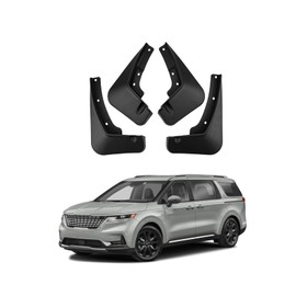 YLOXFW Car Mud Flaps Mudguard for 2025 KIA Carnival 2021-2024 Front and Rear Mudflaps Splash Guards Flares 4-PC Auto Accessories fit Qriginal Without running boards,Send 1 Car Wash Towel