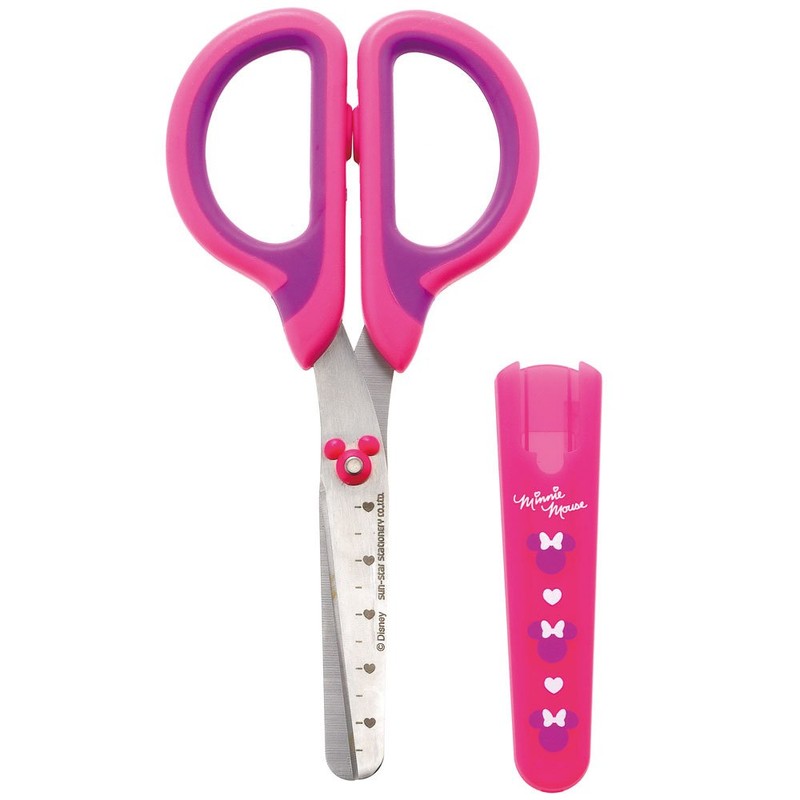 サンスター文具 ディズニー キャップ付はさみ ハピスタ ミニーマウス S3714225