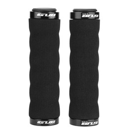 1 par de puños de manillar de bicicleta, manillar de esponja de bicicleta final que sujeta los puños de bloqueo para ciclismo de bicicleta de montaña (14.00*5.00*5.00cm-negro) Puños Bicicleta